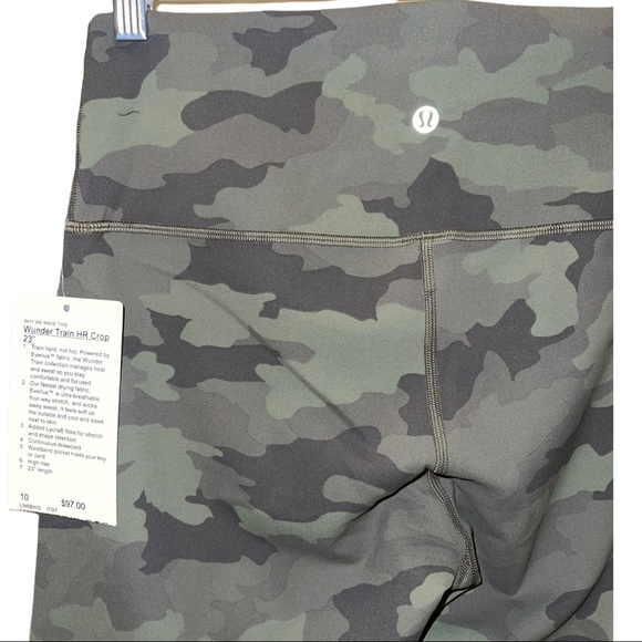 NWT Lululemon Wunder Train High Rise Crop 23" - Picture 12 of 14